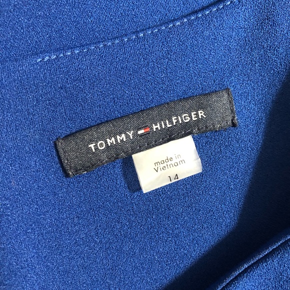 NWT! Tommy Hilfiger Cobalt Blue Dress Size 14 - Picture 7 of 12